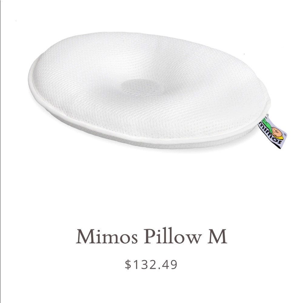 COPY - Mimos pillow size M flat head baby pillow. Used 1 month.